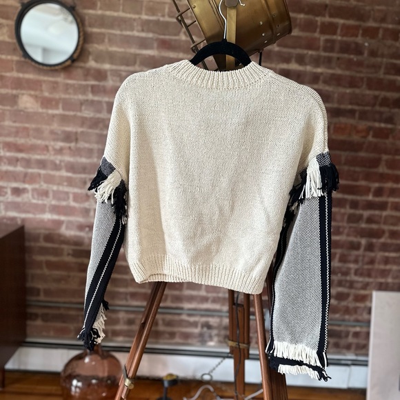 NWT Phillip Lim Fringe Crop Sweater - Picture 5 of 8
